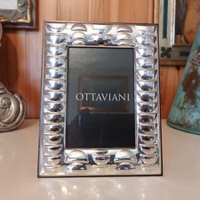 Cornice Portafoto in Argento OTTAVIANI Linea FANTASIA x foto cm 9x12 - Nuova
