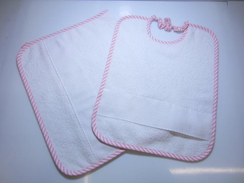 Set asilo pezzi rosa - 2, "righe