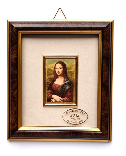Cromolitografia della gioconda - cromolitografia,