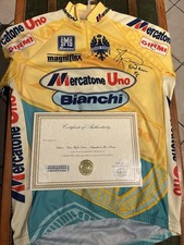 Original  Shirt  Marco Pantani Signed (certified) Mercatone Uno 1998