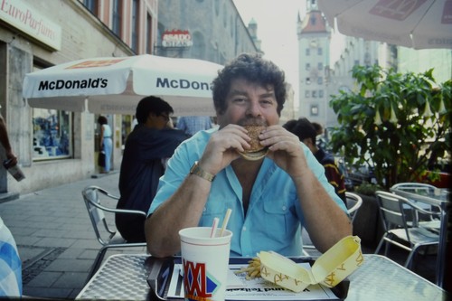 Hamburger mcdonald uomo - hamburger,