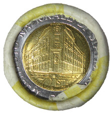 ROTOLINO 50 MONETE 500 LIRE 1996 70° ANNIVERSARIO ISTAT REPUBBLICA ITALIANA