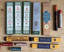 Piombi per matite meccanici vintage assortiti Eberhard Faber Listo Eagle