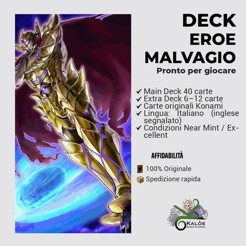 Yugioh mazzo deck eroe - yugioh!,