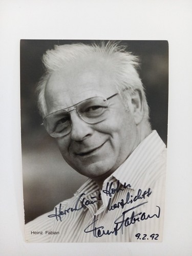 Heinz fabian autografo - fabian,