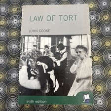 LAW OF TORT, JOHN COOKE
