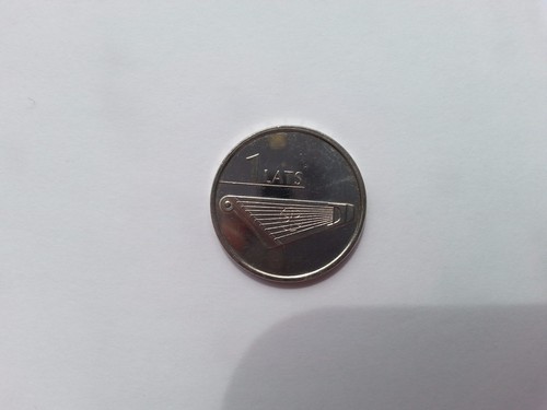 Bank latvia coin lats - bank,