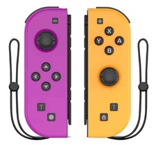 joy-con per nintendo switch viola e giallo