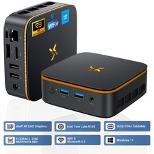Huidun H50 Mini PC Intel N150 16GB DDR4 512GB SSD Windows 11 pro WIFI 6 3,6 GHz