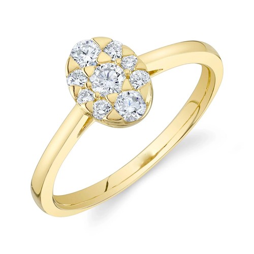 14k oro giallo diamante - giallo,