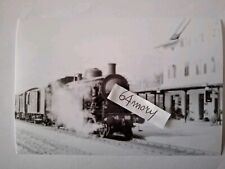 Fotografia Stazione di Borgo Valsugana Locomotiva a vapore FS Gr 940.015 Merci