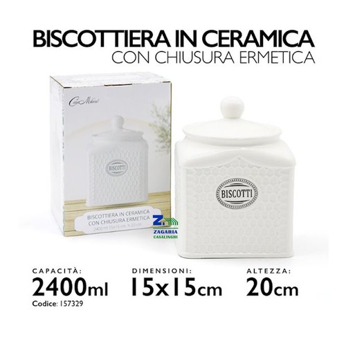 Biscottiera barattolo - biscottiera,
