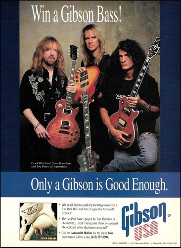 Pubblicità chitarra aerosmith - chitarra,