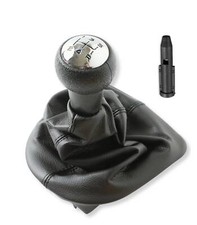 POMELLO CUFFIA  E ADATTATORE LEVA CAMBIO COMPATIBILE CON PEUGEOT 207 307 308 607