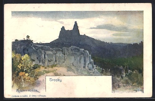 Cartolina artista trosky - cartolina, d'artista
