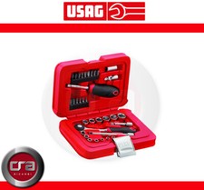 USAG 601 1/4J34 SET CHIAVI BUSSOLA BUSSOLOTTI ESAGONALI + CRICCHETTO INSERTI BIT