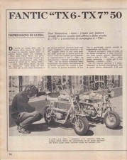 advertising TEST FANTIC MOTOR TX6-TX7 50  1970 CICLOMOTORI ITALIANI MOTOSPORT
