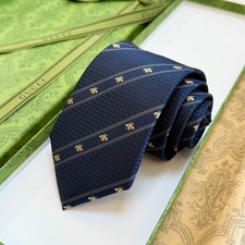 Cravatta Gucci in seta blu