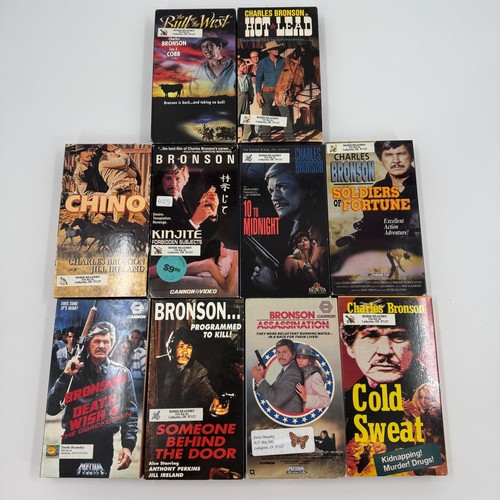 Charles bronson vhs lot - bronson,