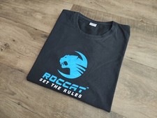 Roccat tshirt nera staff negozio americano computer taglia XL