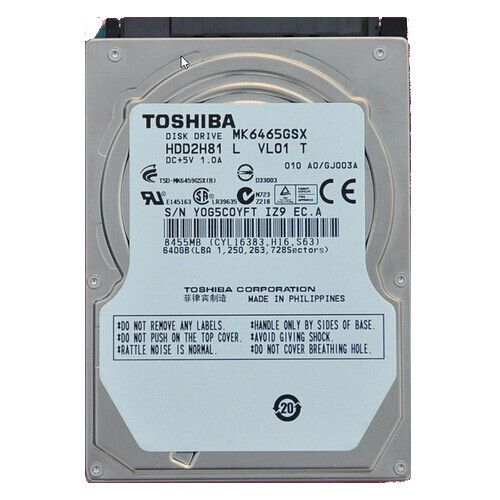 Toshiba 640 mk6465gsx - gb,