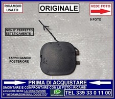 TAPPO GANCIO TRAINO SU PARAURTI POSTERIORE ORIGINALE FIAT PANDA 3 DA 2012 IN POI