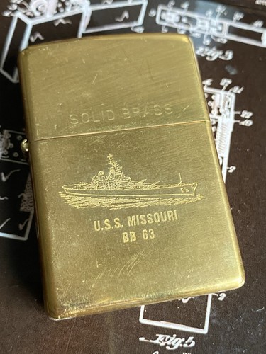 Uss missouri zippo - uss,
