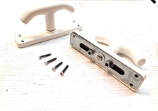 Maniglia Cremonese per Finestre Balconi Infissi Legno in Alluminio Bianco HOPPE