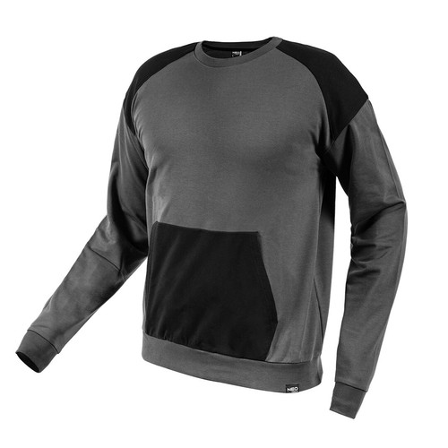 Felpa comfort grigia nera - grigia,
