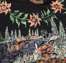 Gonna a cerchio dipinta a mano