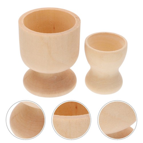 Pcs legno grezzo portauova - 12,