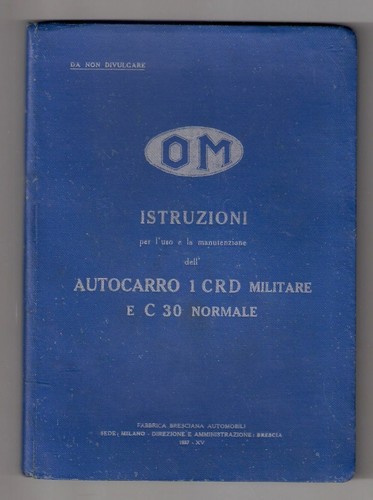 1937 manuale libretto - manuale,