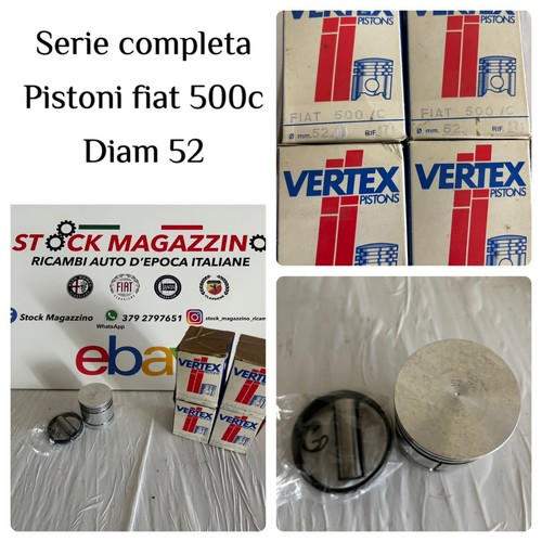 Serie pistoni fiat 500c - pistoni,