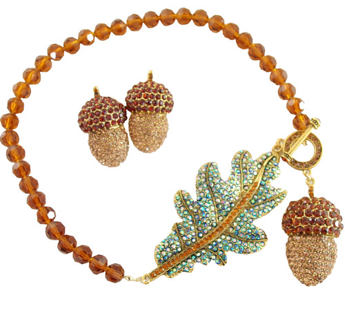 Set orecchini collana strass - orecchini,