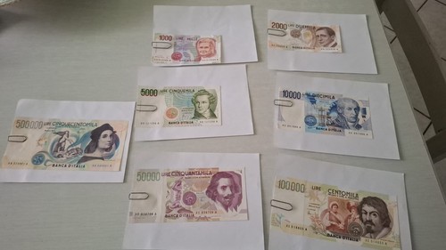 Banconote lira italiana