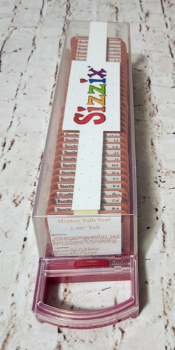 Sizzix font monkey tails 1 - sizzix,,