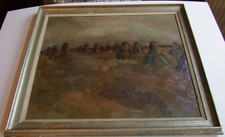 Cereali accovacciati olio su