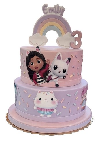 Torta scenografica rosa - torta,
