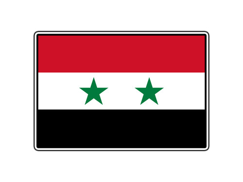 Adesivo siria bandiera mondo - adesivo,
