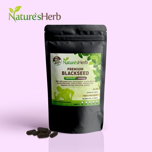 Black seed capsules - black,