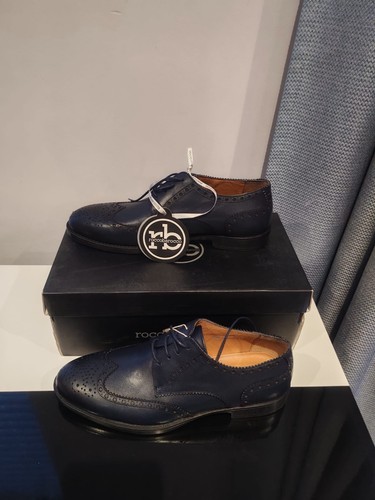 Brogues coda rondine blu - a,