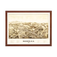 Vecchia mappa di Warner, NH