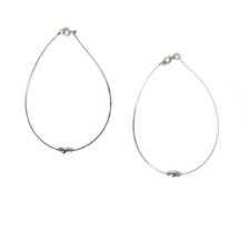 COLLANA  FILO IN ACCIAIO CON CHIUSURA E COMPONENTI IN ARGENTO 925