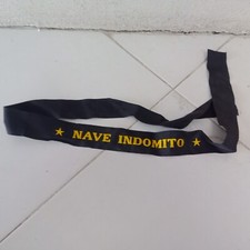 Marina militare nastro nave Indomito fascia per cappello in seta