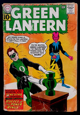 GREEN LANTERN & SINESTRO 1961 #9 DC Comic Silver Age 'Battle of the Power Rings'