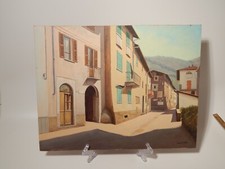 DIPINTO OLIO SU LEGNO VEDUTA