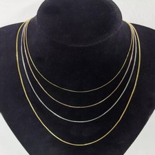 Collana catena maglia vero - collana, in