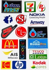 Adesivi 7eleven Nokia Nikon Mc Donalds Kodak Lotus Casco Sponsor Skateboard Bici