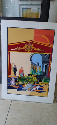 Ugo nespolo serigrafia - ugo,