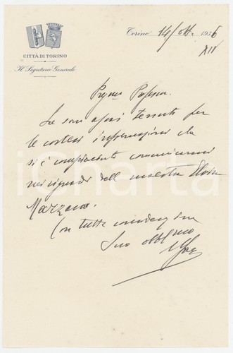 1936 torino lettera camillo - 1936,